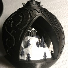 Picture of print of XMAS Scene Ornament - NO SUPPORTS!