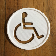 Picture of print of simbolo de discapacitado