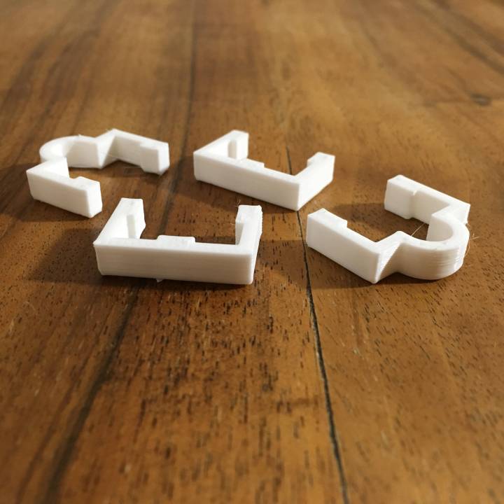 3D Printable 2020 extrusions - cable clip collection by cristian