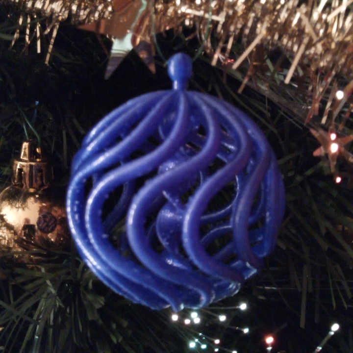 Christmas ball spiral image