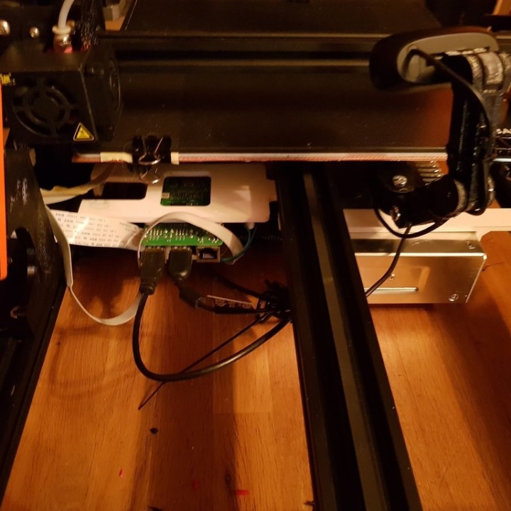 CR-10 Raspberry Pi3 and LM2596 frame mount image