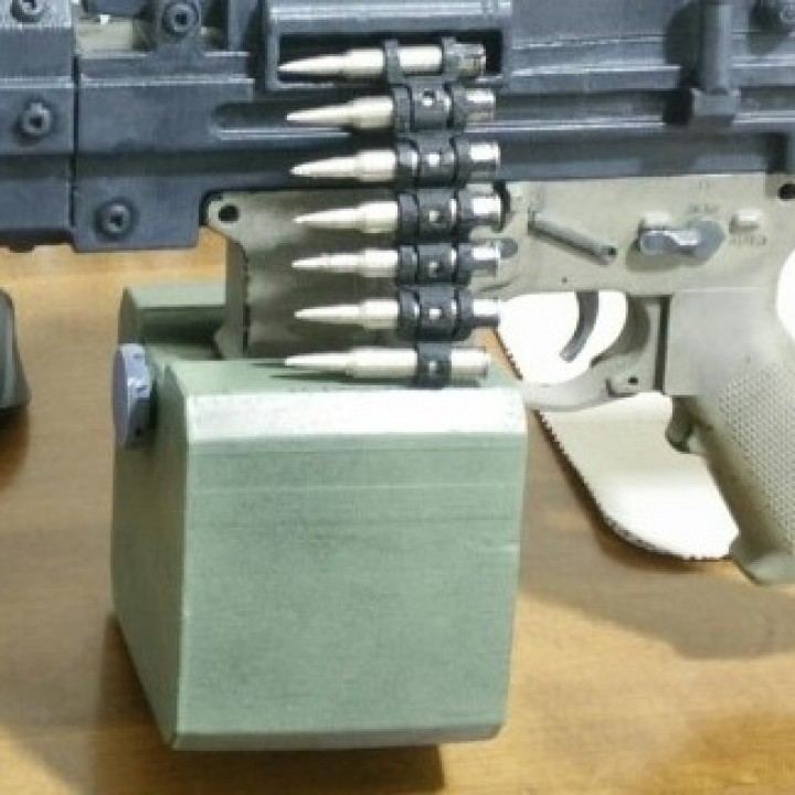 3D Printable airsoft m4 box magazine conversion by Alex Deguzman
