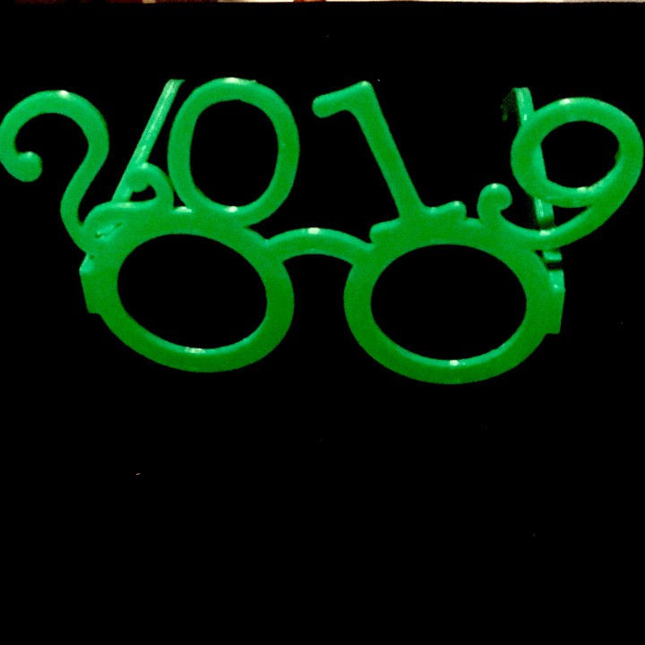 2019 Foldable New Year's Glasses image