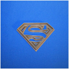 Picture of print of superman logo cookie cutter