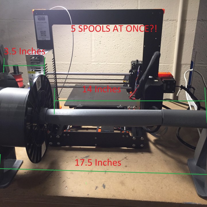 Spool Holder For Five Spools image