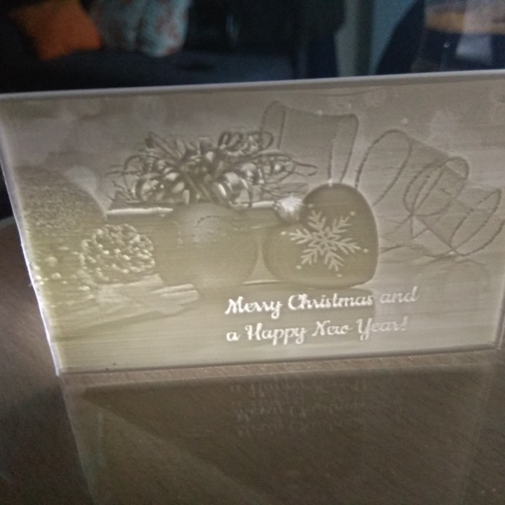 A Merry Christmas Litho Card! image