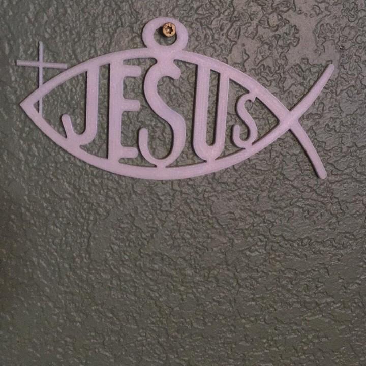 Jesus Fish Key Chain image