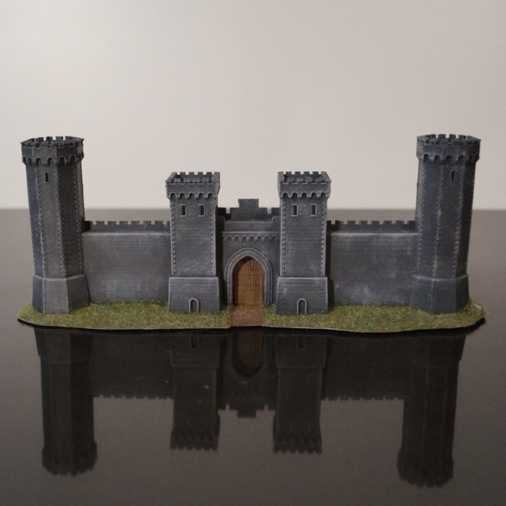 3d Printable Crusader Castle Gate By Jan Tee