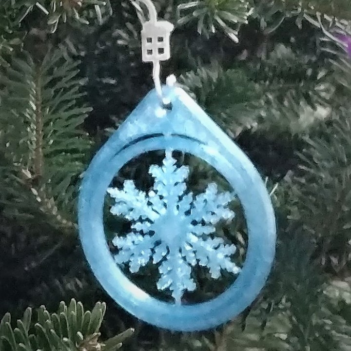 Spinning Snowflake Ornament image