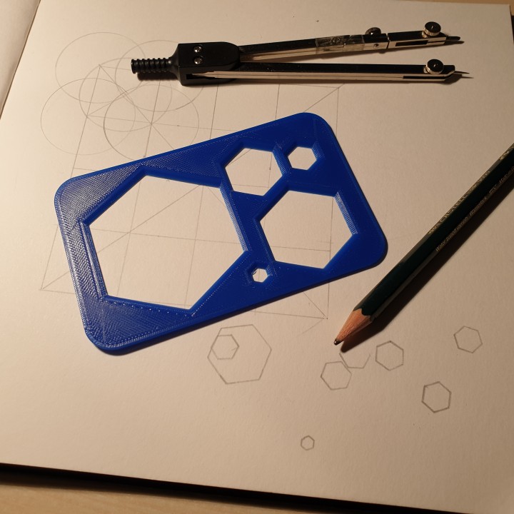 Hexagon Drawer Template image