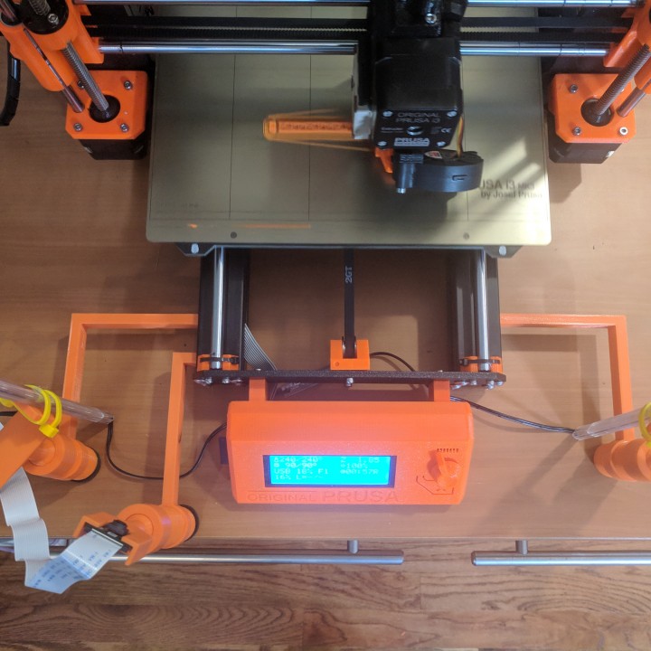 Prusa Universal LED/Camera mounting system (will work for any printer with an extruded frame) image
