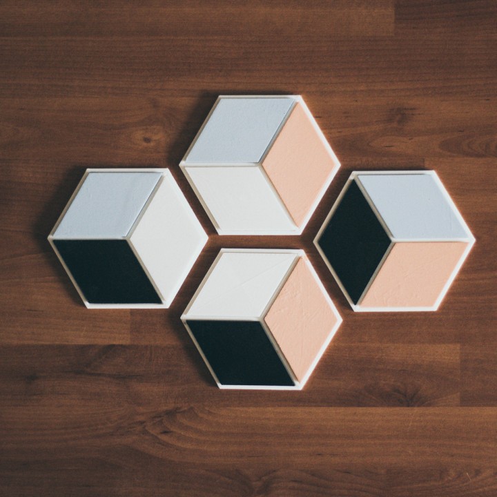 Modern Coasters - Hexagonal image