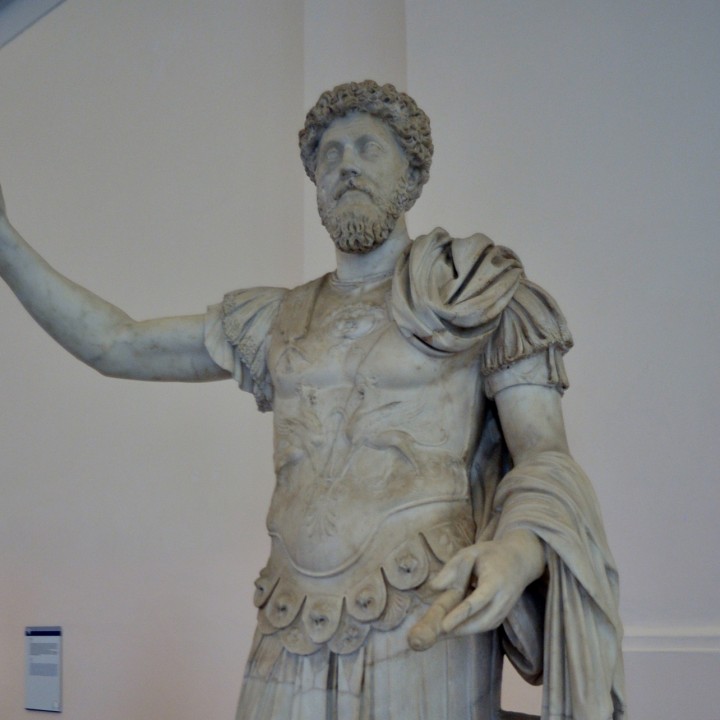 Cuirassed figure with an unrelated head of Marcus Aurelius image