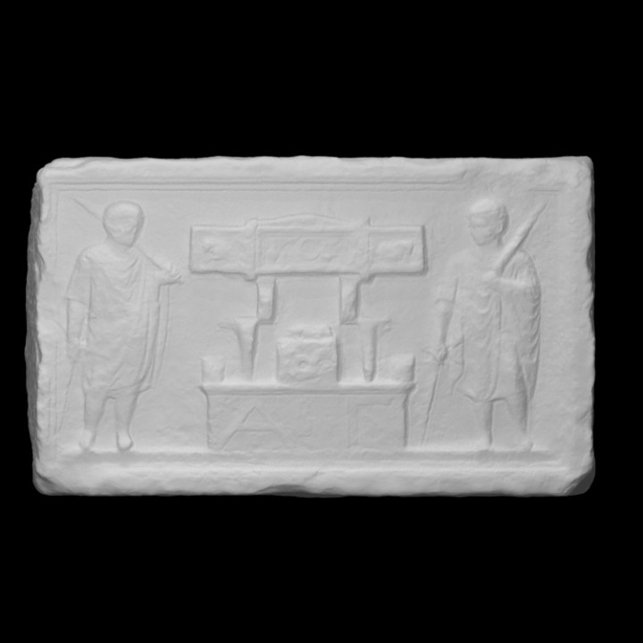 Block from a funerary monument image