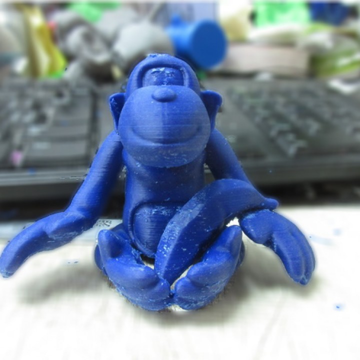 Toy monkey with banana image