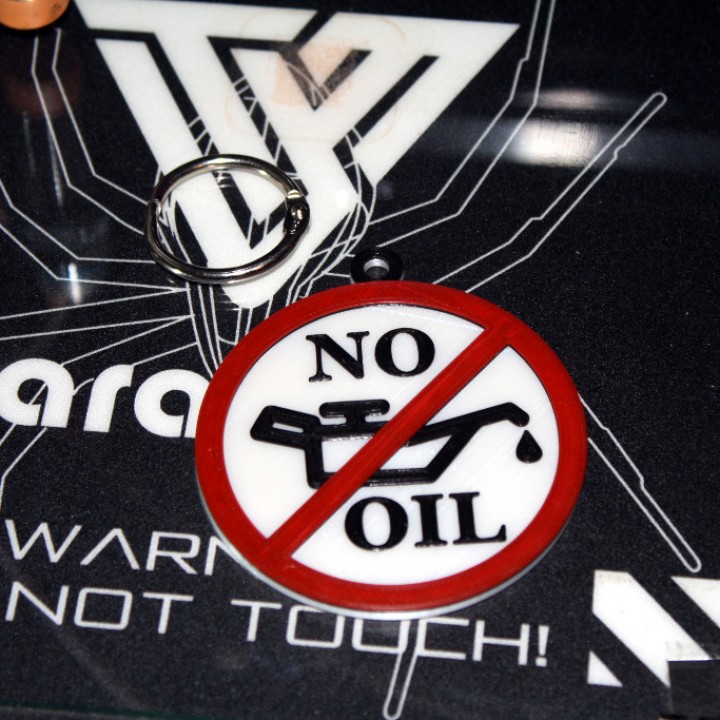 "No Oil" Keychain Tag image
