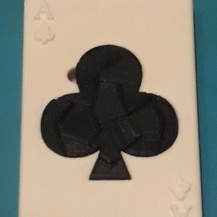 Poker Ace of clubs card Puzzle image