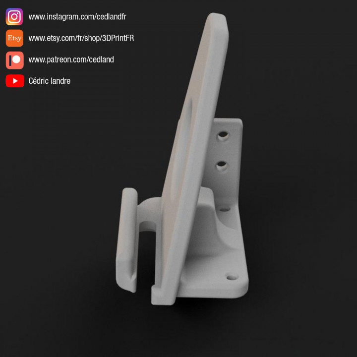 3D Printable Smart Phone Stand. by Cédric Landre