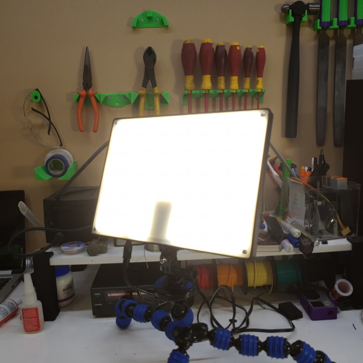 Light Panel with action camera mounts image