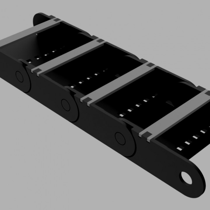 3D Printable Cable Chain / Drag Chain by Brodie Fairhall 3D Printable Cable Chain / Drag Chain by Brodie Fairhall