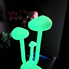 Picture of print of Glowing Mushrooms