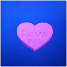 Picture of print of I Love you Heart
