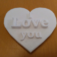 Picture of print of I Love you Heart
