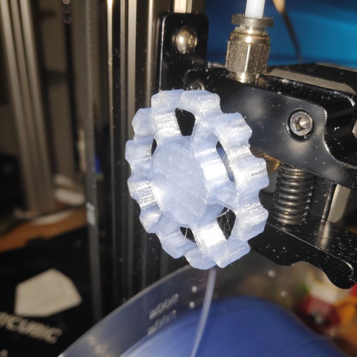 3D Printable Extruder Knob for Anycubic Kossel by Richard R.