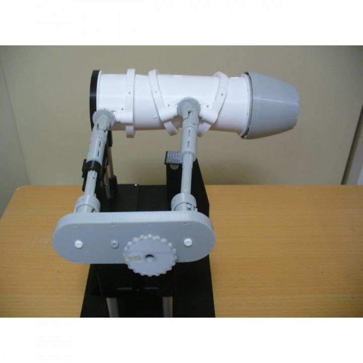 3D Printable Swivel Nozzle for Jet Engine, 3 Bearing Type, [Phase 3] by