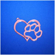 Picture of print of Love Dog keychains