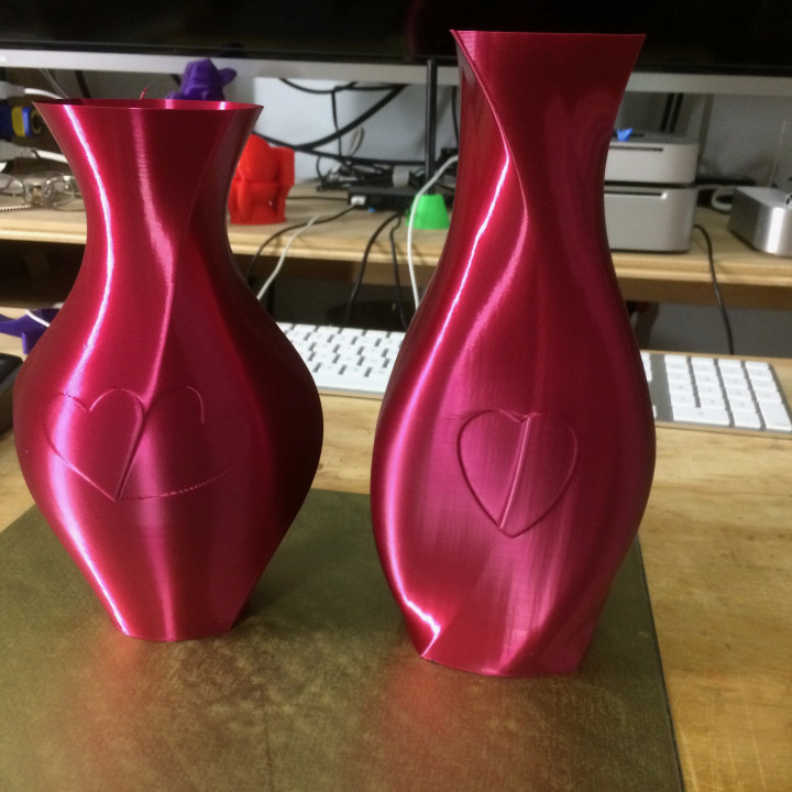 Valentines Heart Vases image