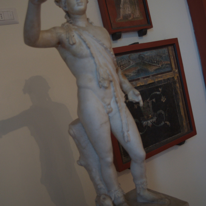 Marble figurine of Dionysus image