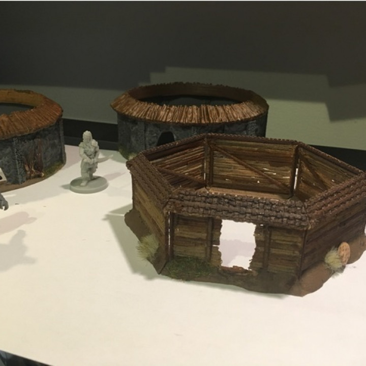 Huts for Conan Boardgames and other dungeon crawlers image