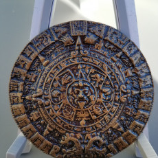 Picture of print of Aztec sun stone