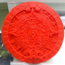 Picture of print of Aztec sun stone