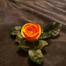 Picture of print of Realistic Rose
