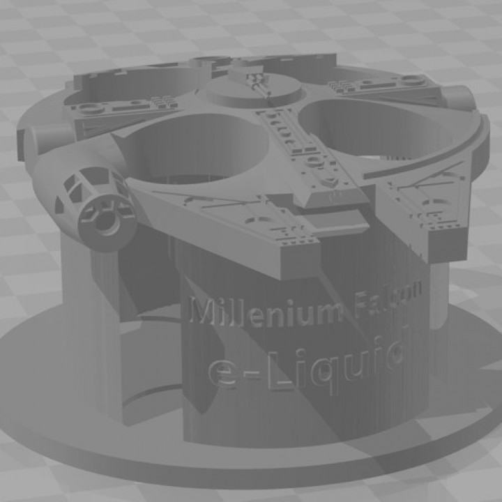 3D Printable Millenium Falcon - E-Luiquid stand by Lange23