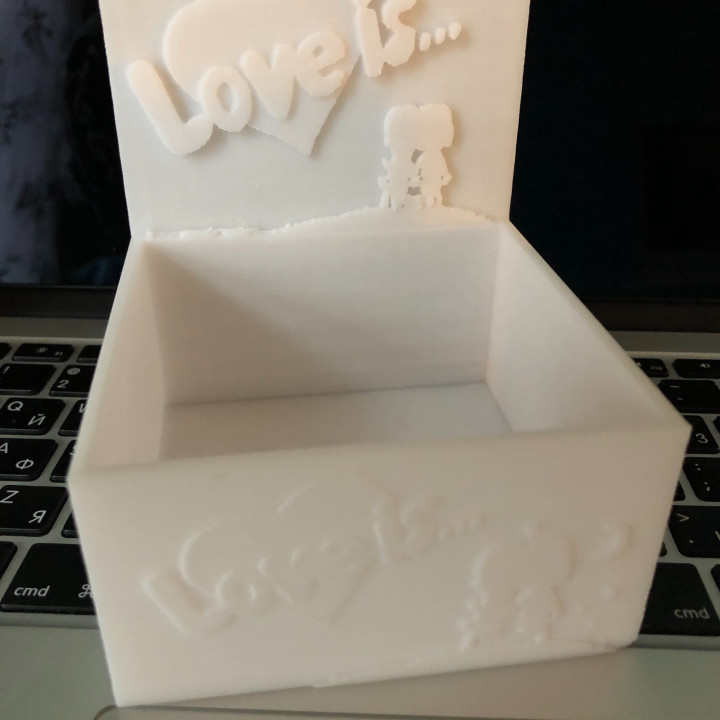 How to design Love Is... Box With Gifts In SelfCAD image