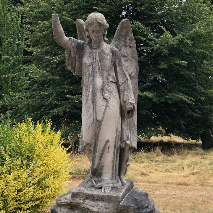 Angel in cemetery image