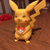 Valentine Pikachu print image