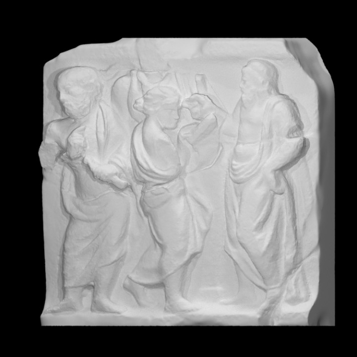 Sarcophagus with a school scene image
