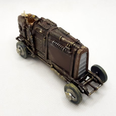 Picture of print of Steampunk roadster.