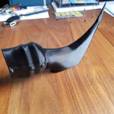 Picture of print of daedric sword hilt subdivided