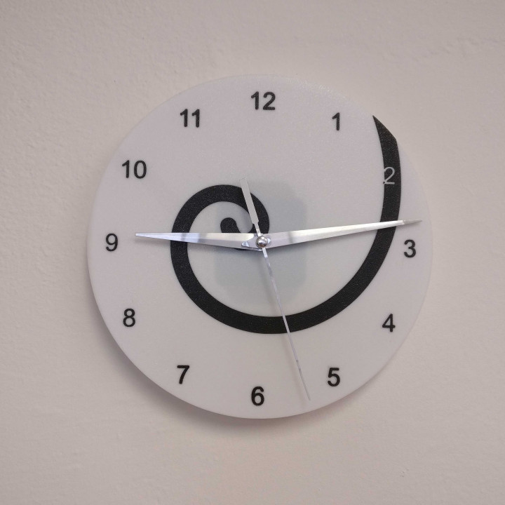 Fibonacci Spiral Clock image