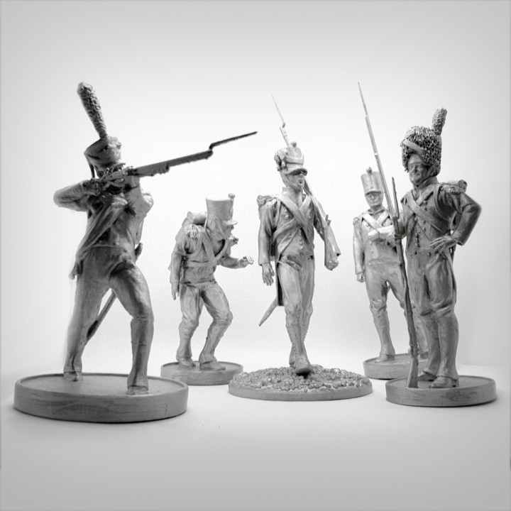 Pack of 5 Napoleonic soldiers. image