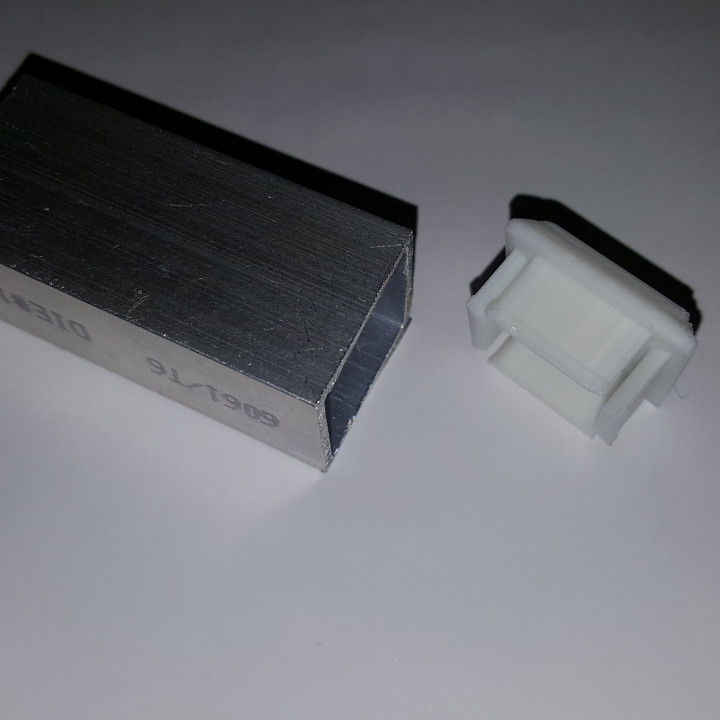 Square 1/16 Wall Tube End Caps image