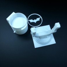 Picture of print of echo dot - Bat Signal