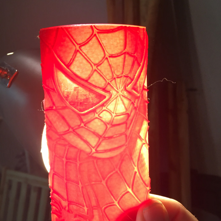 Spiderman Lithophane image