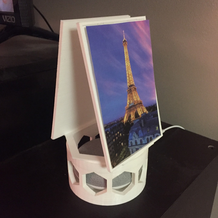 Google home mini spinable photo holder. image