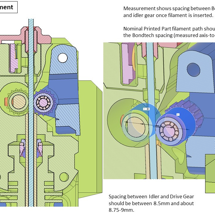 Butterworth Design - Prusa Mk3/Mk3S R4 Extruder Mod Filament Path Alignment and Indirect Mk3 Filament Sensor image